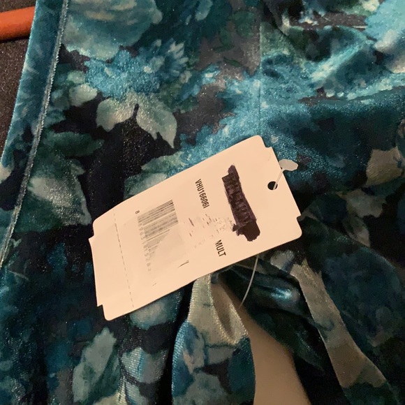 Midnight Doll Velvet Dress in Green Multi - Picture 11 of 14